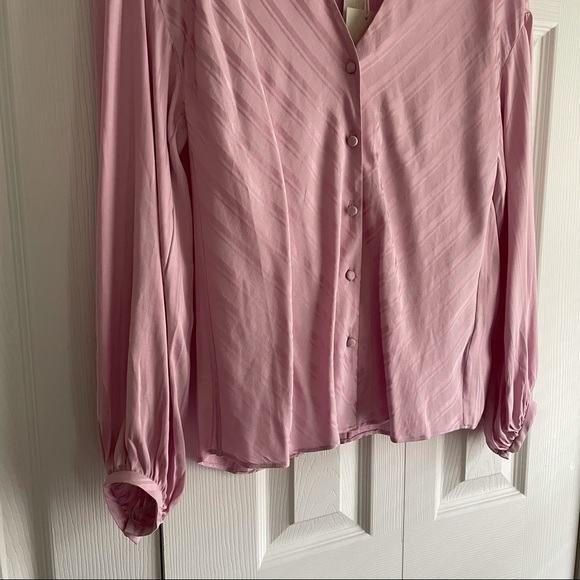 Joie Satin Button-Up Blouse - Picture 2 of 5